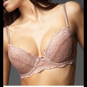 Le Mystere Scarlett All-Over Lace Demi Bra PinkCh